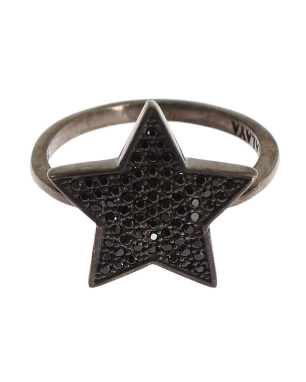 Exquisite Sterling Silver CZ Crystal Ring