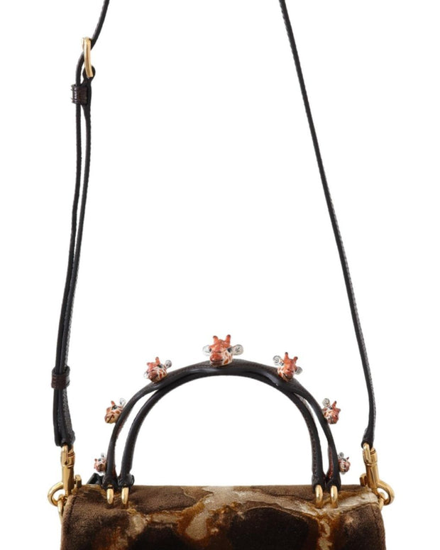 Brown Giraffe Crossbody Purse Borse WELCOME Purse