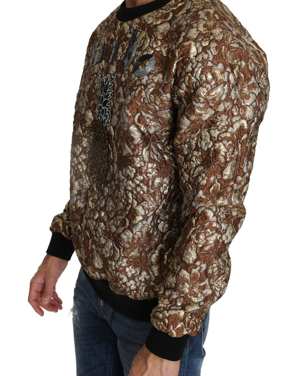 Multicolor MAMBO Jacquard Pineapple Pullover Sweater