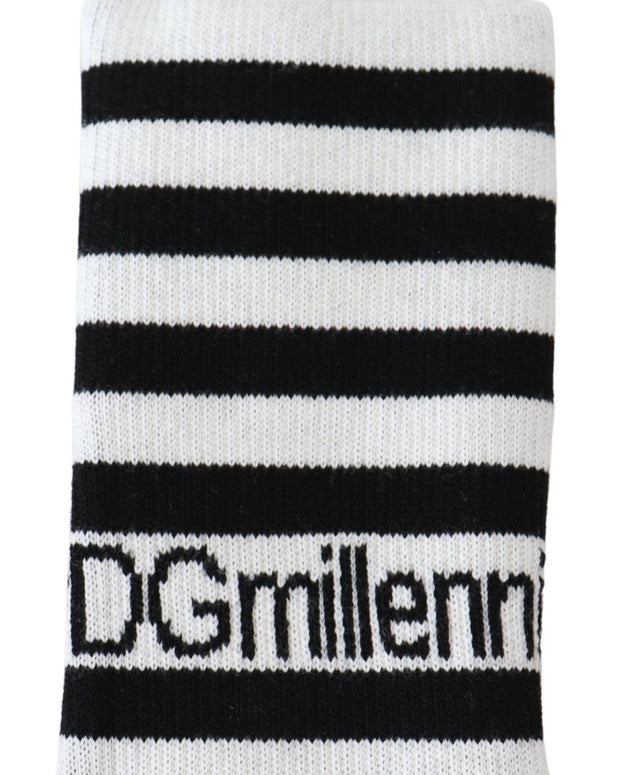 Black White Wool DGMillennials Wristband Wrap