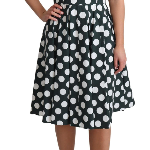 Chic Polka Dot A-line Sleeveless Dress