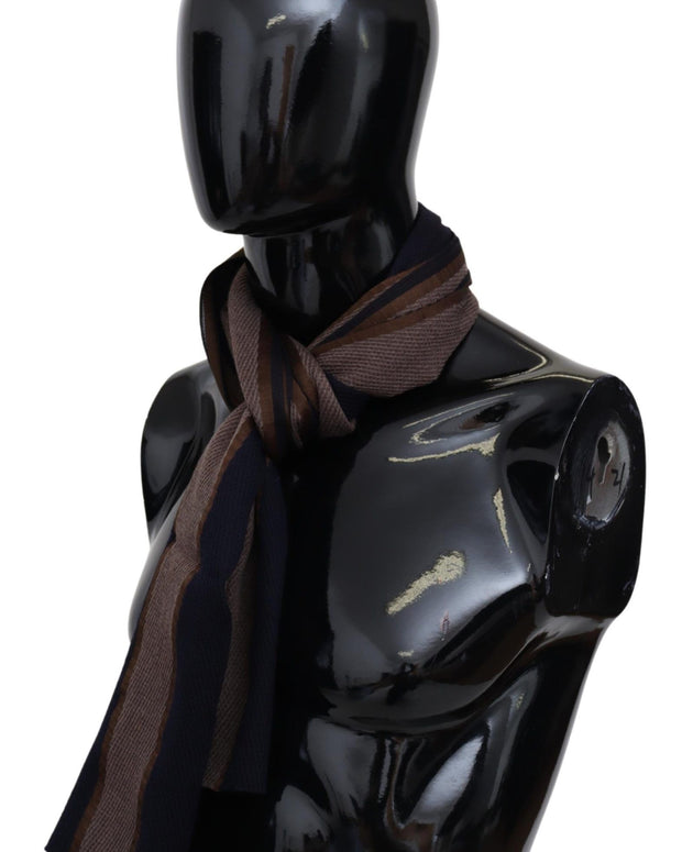 Elegant Striped Wool Scarf