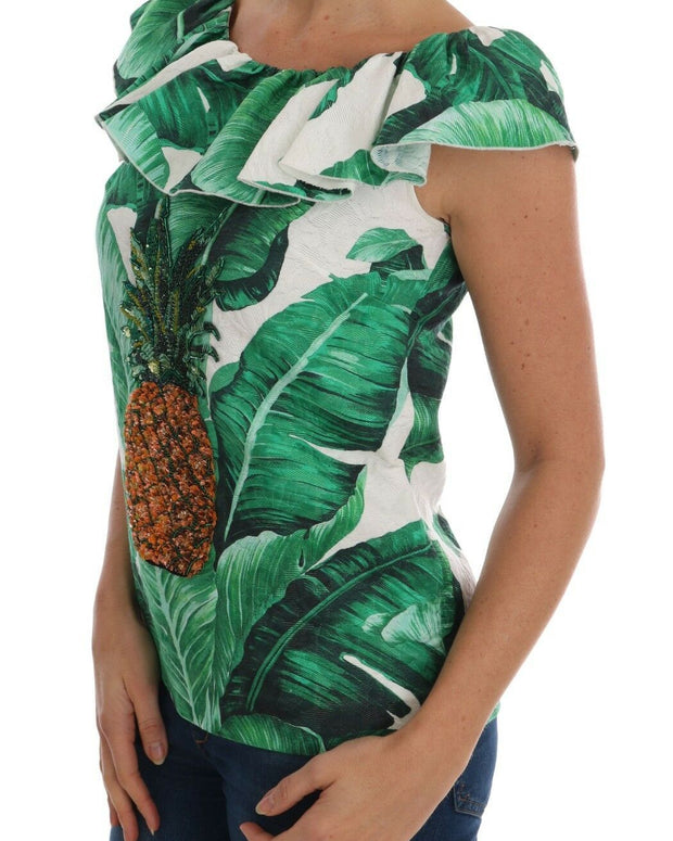 Pineapple Banana Sequins Blouse T-shirt