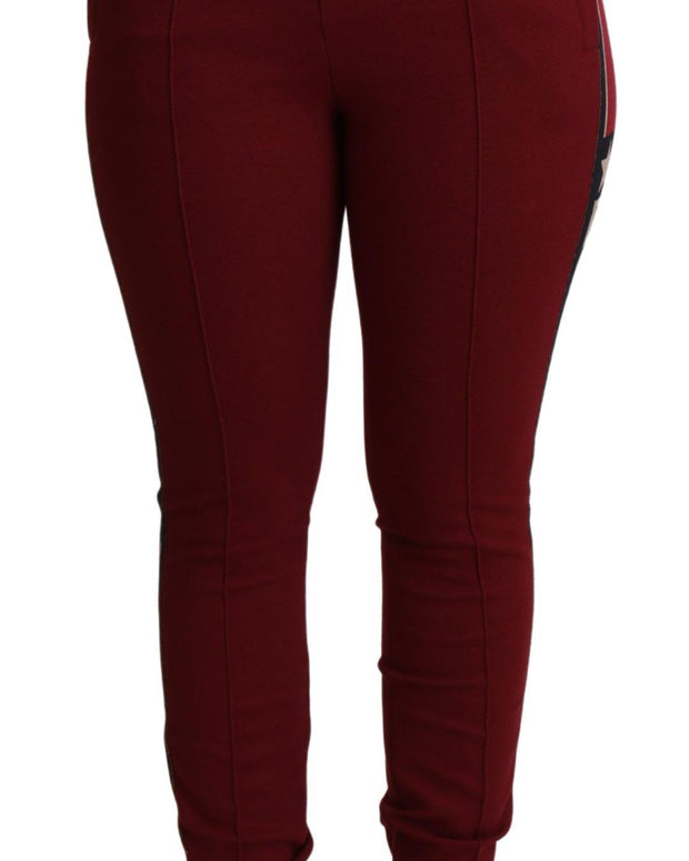 Red DG Star Striped Skinny Cotton Pant