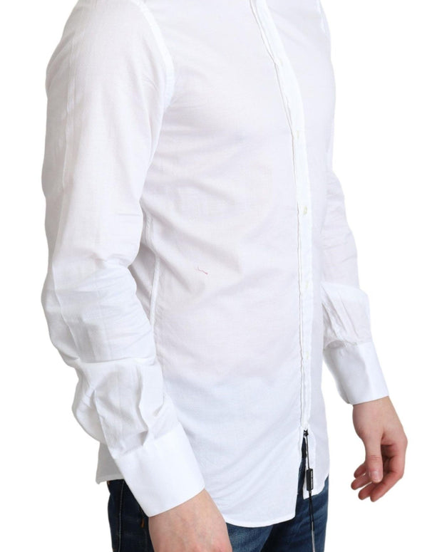 White Cotton Long Sleeves Formal Shirt