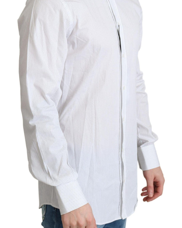 White Stripes Cotton Formal Dress Shirt