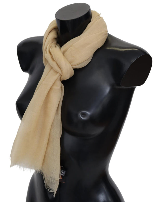 Elegant Cashmere Scarf in Beige