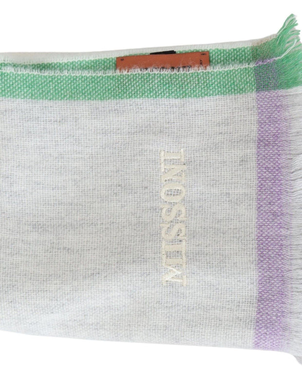 Multicolor Cashmere Line Pattern Scarf