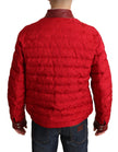 Red and Gold Bomber Designer Jacket