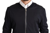 Elegant Silk Blend Bomber Jacket