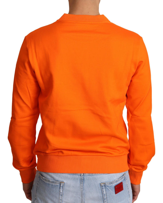 Orange King Ceasar Cotton Pullover Sweater