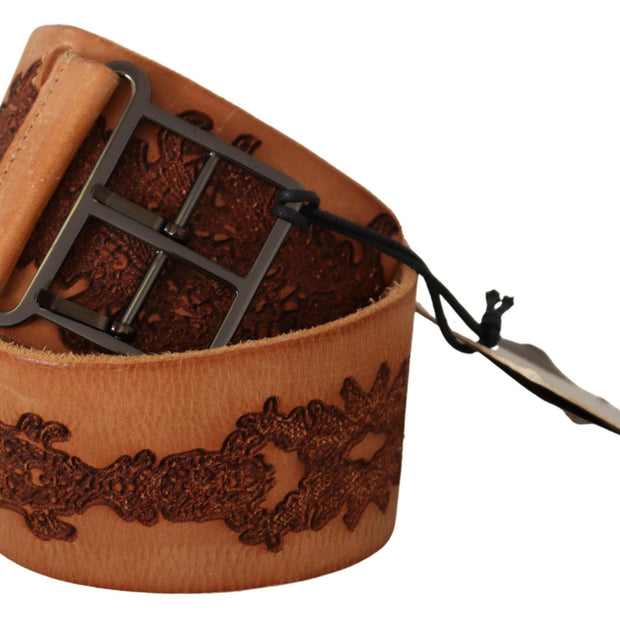 Classy Double Buckle Genuine Leather Belt