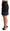 Black Quilted Leather Mini Skirts