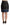 Black Quilted Leather Mini Skirts