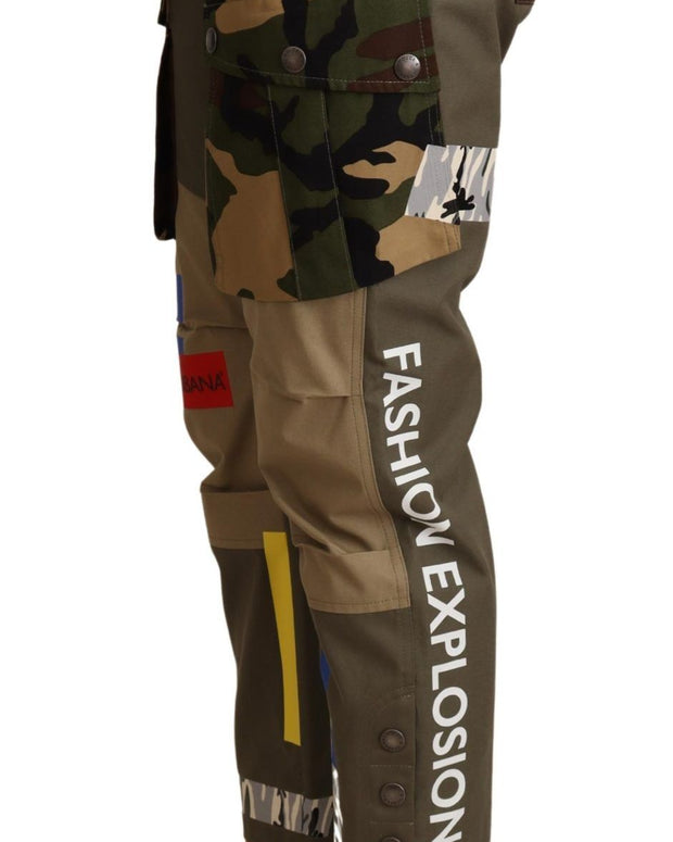 Green Military Cargo Trouser Cotton Pants