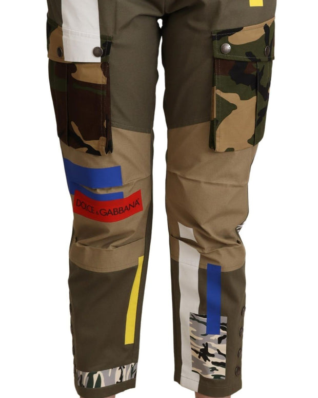 Green Military Cargo Trouser Cotton Pants