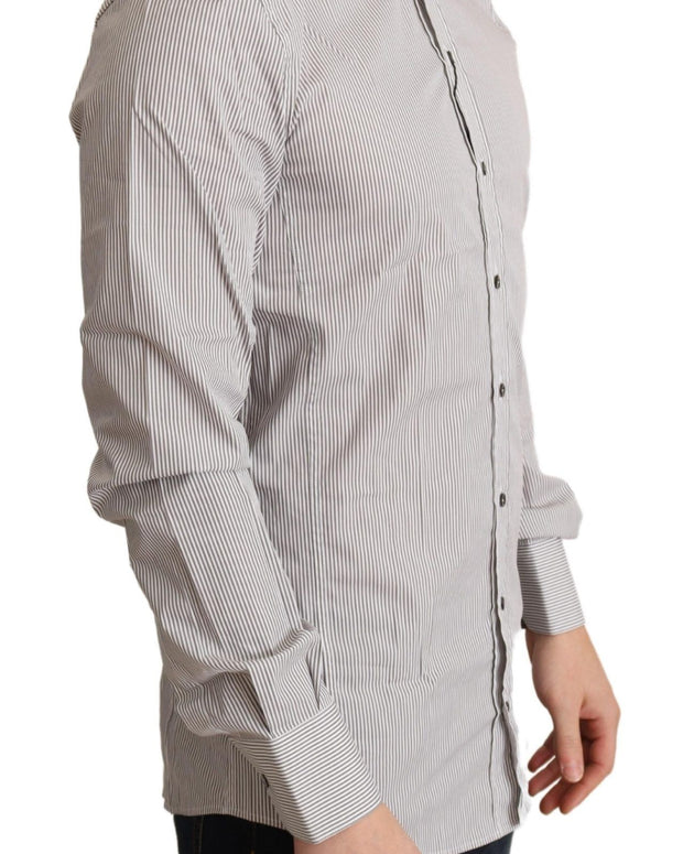 Gray Cotton Slim Fit Mens SICILY Shirt