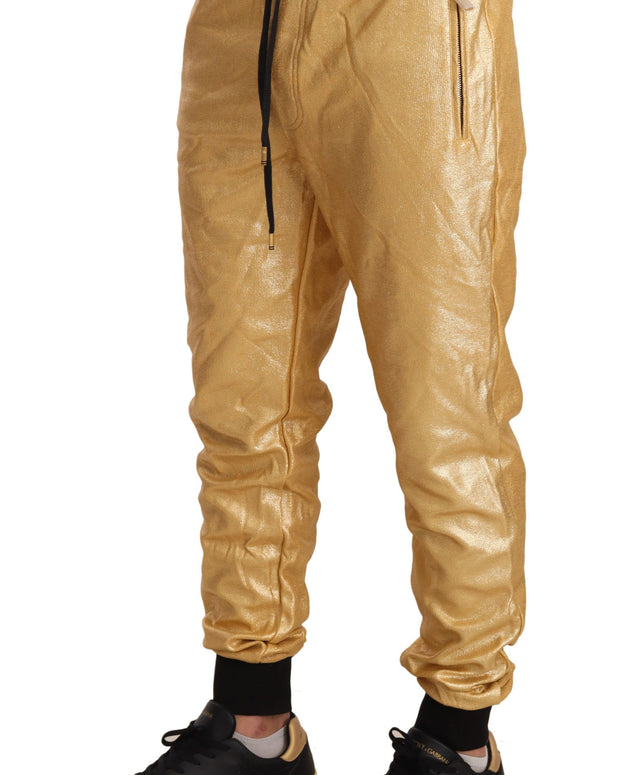 Gold Pig Of The Year Cotton Trousers Pants
