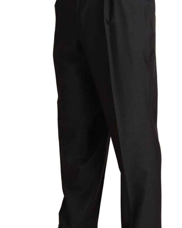 Gray Wool Blend Formal Trousers Pants