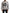 Gray Crown King Print Cotton Sweater