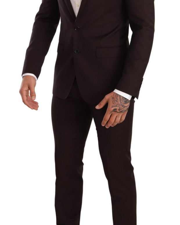 Bordeaux Wool MARTINI Slim Fit Suit