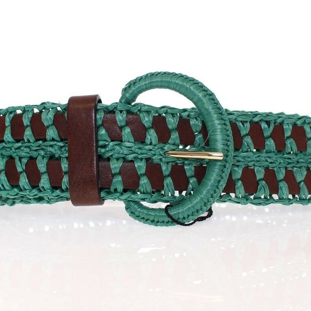 Enchanting Corset-Style Woven Raffia Belt