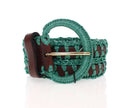 Enchanting Corset-Style Woven Raffia Belt