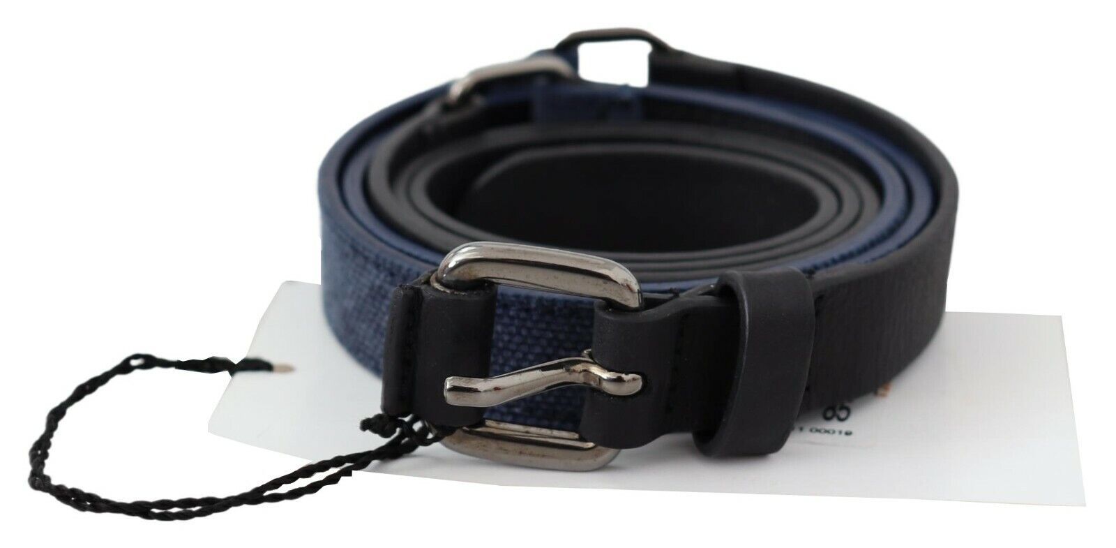 Elegant Black Leather Adjustable Belt