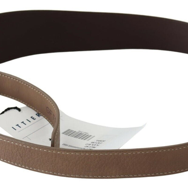 Elegant Dark Brown Braided Leather Belt