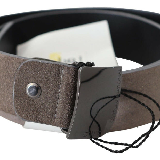 Classic Brown Leather Adjustable Belt