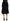 Black Mermaid High Waist Midi Silk Skirt