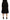 Black Mermaid High Waist Midi Silk Skirt