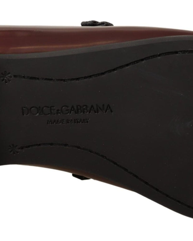 Bordeaux Patent Leather Dress Loafers Shoes