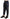 Blue Peacock Print Tapered Trousers Silk Pants