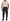 Blue Peacock Print Tapered Trousers Silk Pants