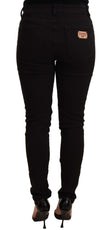 Black Slim Fit Denim Cotton Stretch Jeans