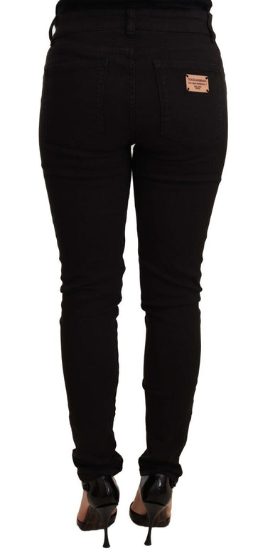 Black Slim Fit Denim Cotton Stretch Jeans