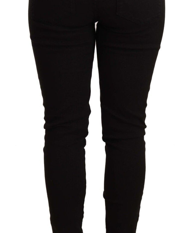 Black Slim Fit Denim Cotton Stretch Jeans