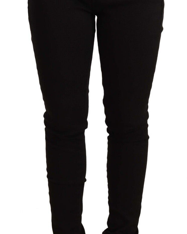 Black Slim Fit Denim Cotton Stretch Jeans