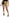Yellow Black Cotton Jewelled Hot Pants Shorts