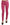 Pink Velvet Mid Waist Skinny Trouser Pants
