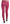 Pink Velvet Mid Waist Skinny Trouser Pants