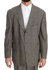 Elegant Light Brown Wool Men's Suit