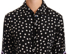 Black White Crystal Sequined Floral Dress