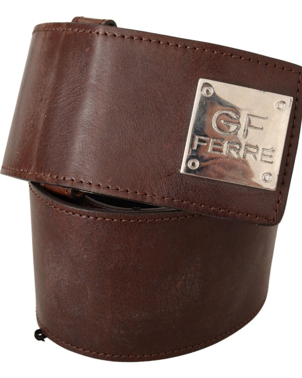 Elegant Black Leather Fashion Belt