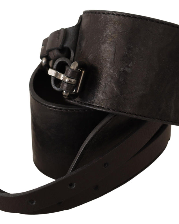 Elegant Double Buckle Leather Belt