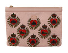 Clutch Pink D&G Logo Devotion Heart Toiletry Pouch Wallet