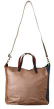 Multicolor Leather Shoulder Tote Bag