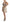 Beige Checkered Pleated A-line Strapless Bustier Dress
