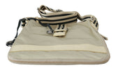 Chic Beige Fabric Handbag